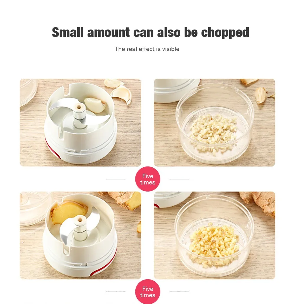 Pull String Food Chopper High Speed Vegetable Twist Shredder Manual Meat Grinder Garlic Cutter Kitchen Gadget | Дом и сад