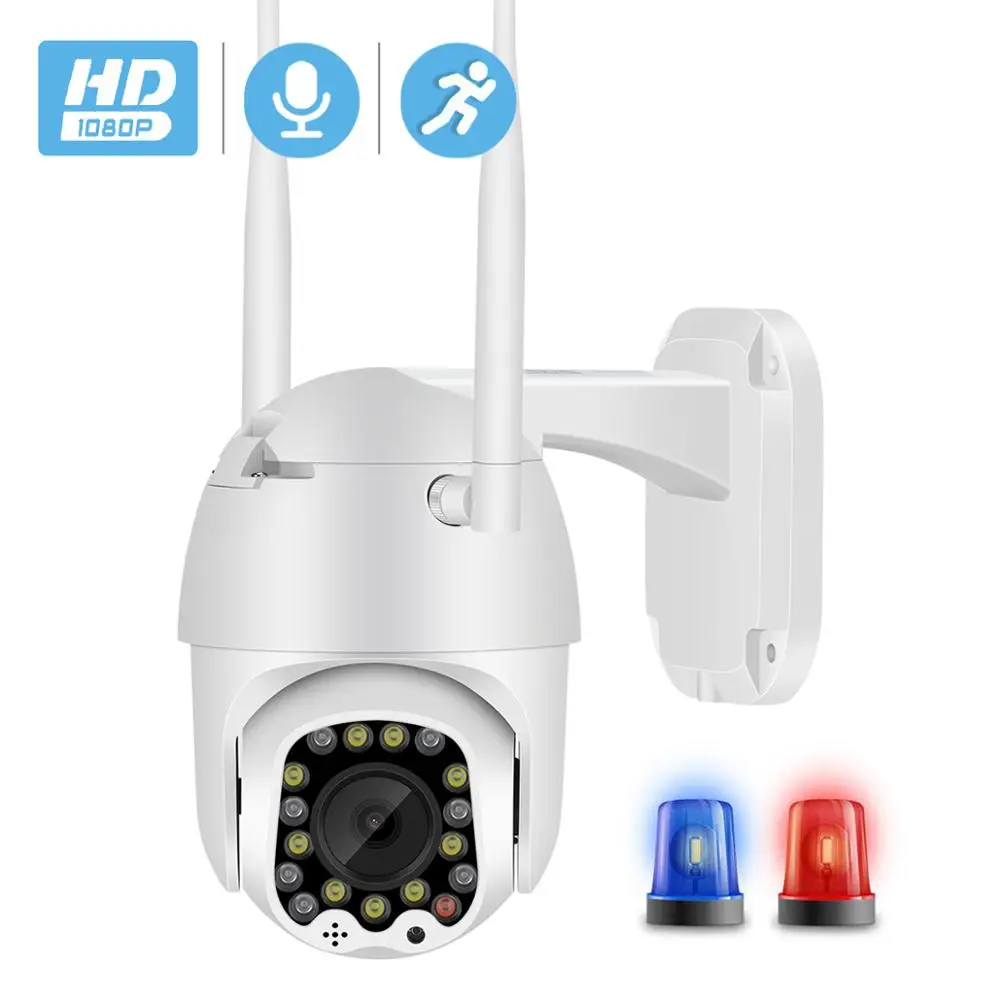 Besder открытый движения оповещения 2MP IP камера WiFi 4X цифровой зум двойная антенна скорость купольная камера с сиреной светильник Облачное хранилище