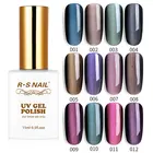 Гель-лак для ногтей RS кошачий глаз Наклейки для ногтей УФ светодиодный магнитный Гель-лак 12 цветов, Полупостоянный лак, 15 мл