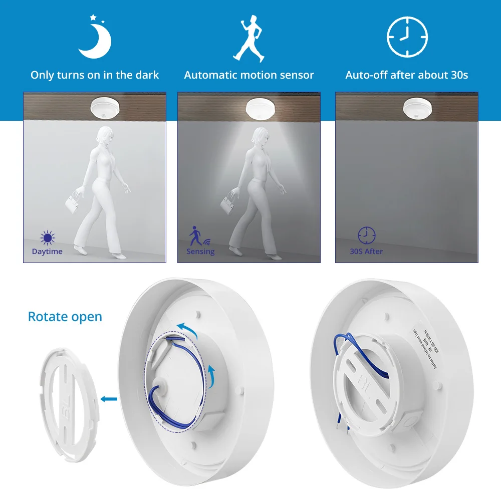Круглый/овальный светодиодный влагозащищенный потолочный светильник IP65