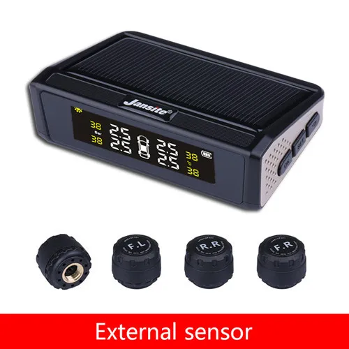 External sensors Vtopek солнечная система контроля давления в автомобильных шинах, система контроля давления, автоматическая система охранной сигнализации, оповещение о температуре, 4 внутренних внешних - Тип: External sensors