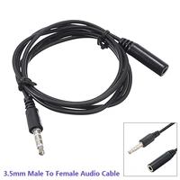 1m 3ft 4 pole jack male to female earphone headphone audio extension cable 3 5mm