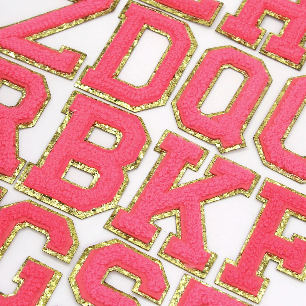 1 шт. роза искусственная шениль английские буквы термоклейкие нашивки для одежды