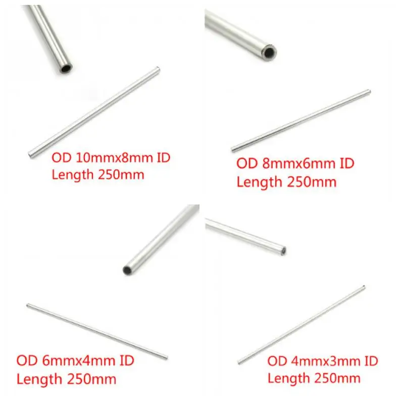 

250 мм капиллярная бесшовная трубка из нержавеющей стали 304, 2-5 шт., 10x8 мм/8x6 мм/4x3 мм/6x4 мм/6x5 см/3x2 мм/12x10 мм