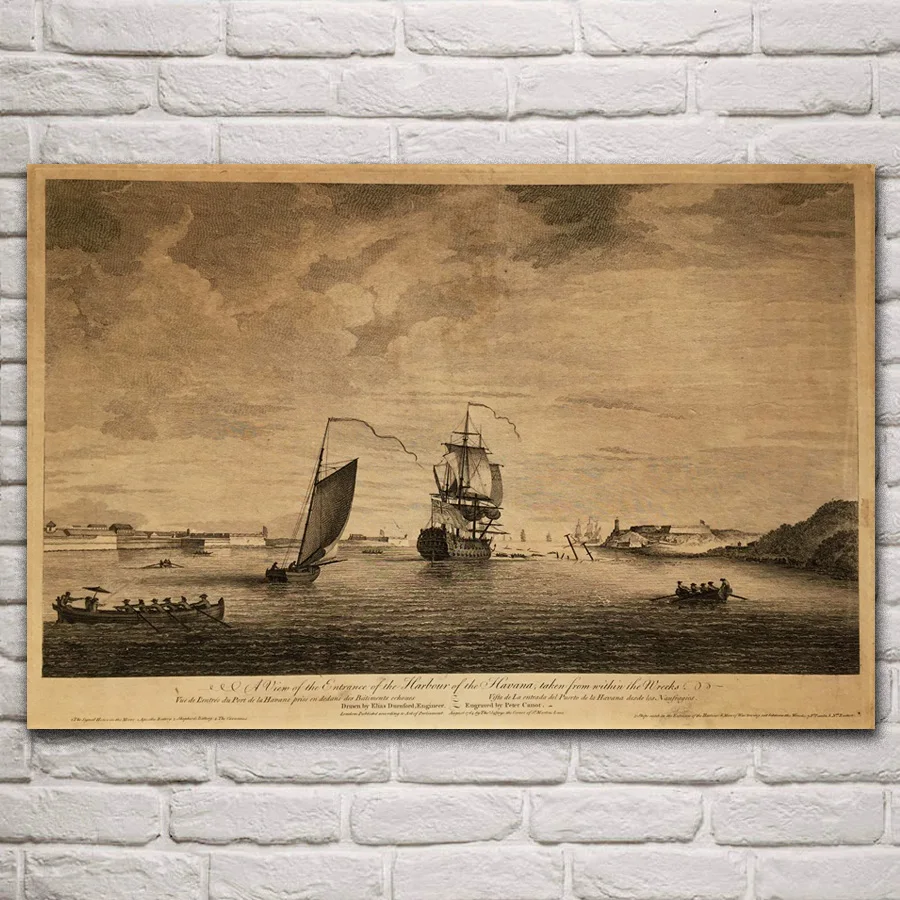 

vintage sailing ship nautical artwork posters on the wall picture home living room decoration for bedroom KN551
