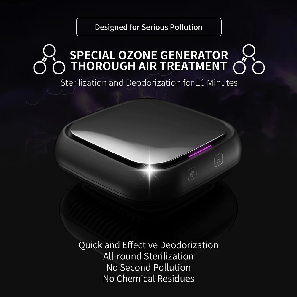 USB практичный умный автомобильный очиститель воздуха Hepa13 воздухоочиститель