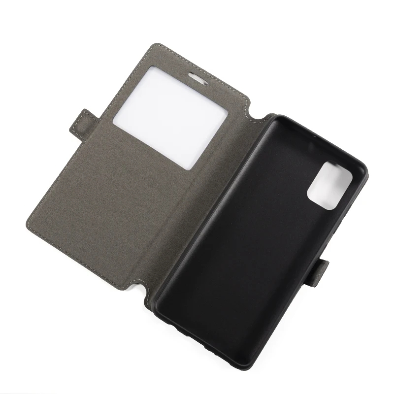 PU Leather Phone Case For Samsung Galaxy A51 Flip Case For Samsung Galaxy A51 View Window Book Case Soft TPU Silicone Back Cover