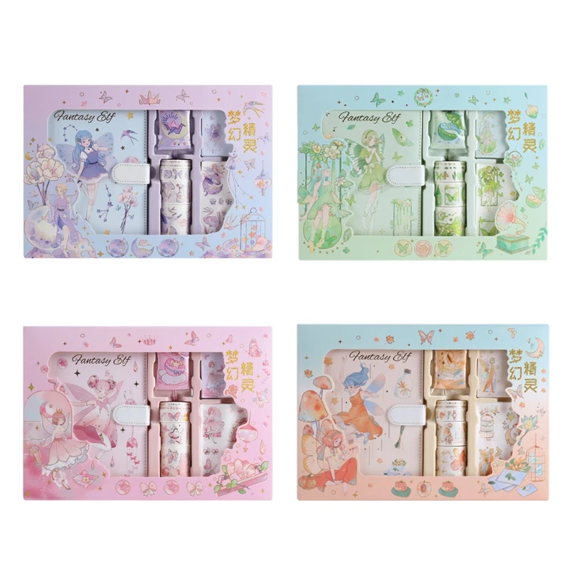 

K92C Magnetic Buckle Handbook Tape Sticker Gift Box Set Student Planner Stationery