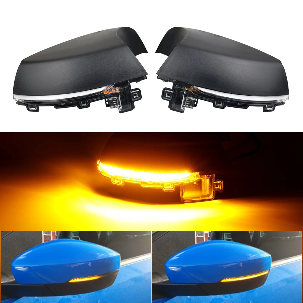 

High End светодиодный указатели поворота для Volkswagen VW Polo MK5 6R 6C 2009-2010 17 течет зеркало заднего вида последовательного боковое зеркало индикатор