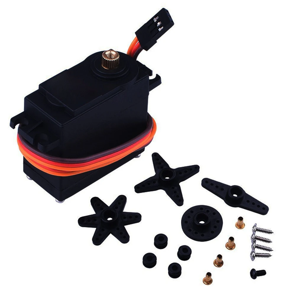 MG996R Servos большой крутящий момент черный двигатель прочный металлический Шестерня