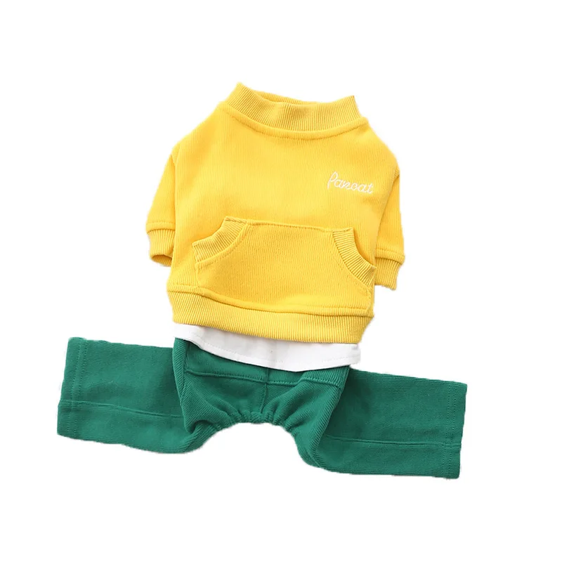 

Little dog conjoined clothes sell best in autumn and winter for new small dog pet four-legged clothes