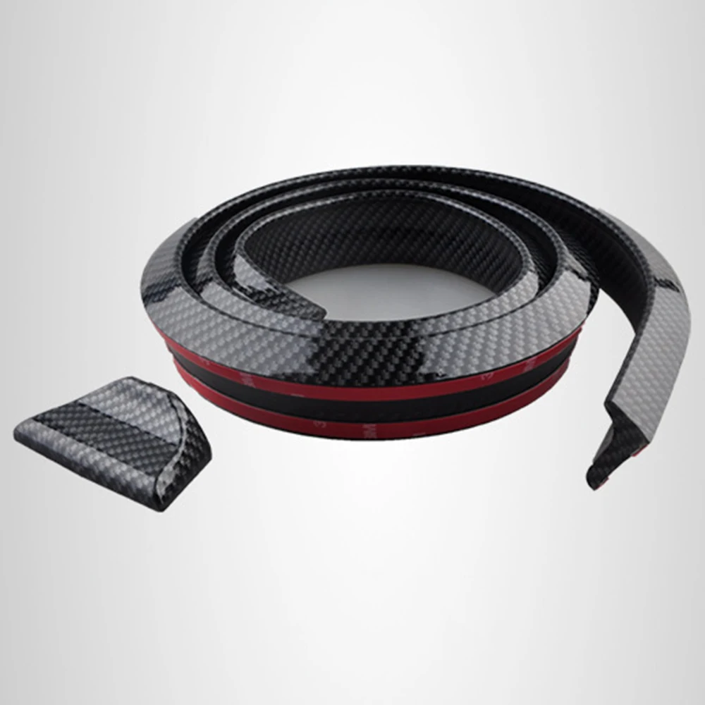 Универсальный черный спойлер для багажника из углеродного волокна комплект губ