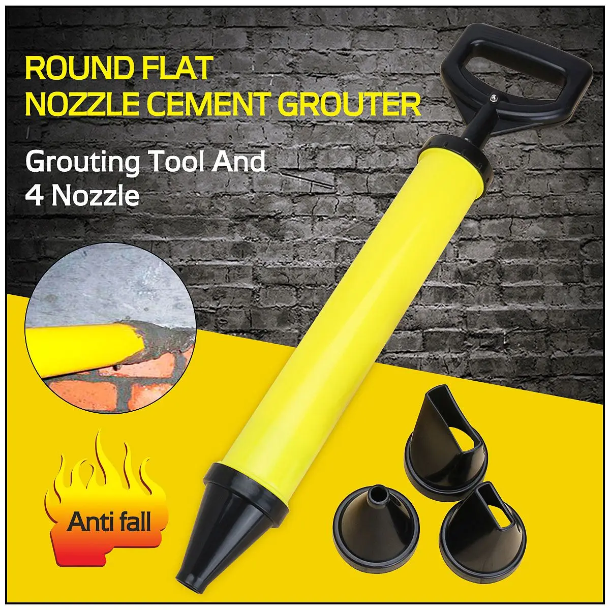

Caulking Gun Cement Lime Pump Grouting Mortar Sprayer Applicator Grout Filling Tools With 4 Nozzles Caulking Gun Caulking Pump