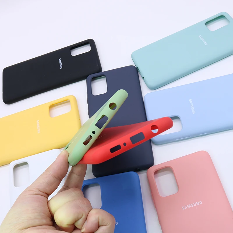 Galaxy A21 оригинальный Samsung a21 A51 A71 шелковистый силиконовый чехол высокого качества