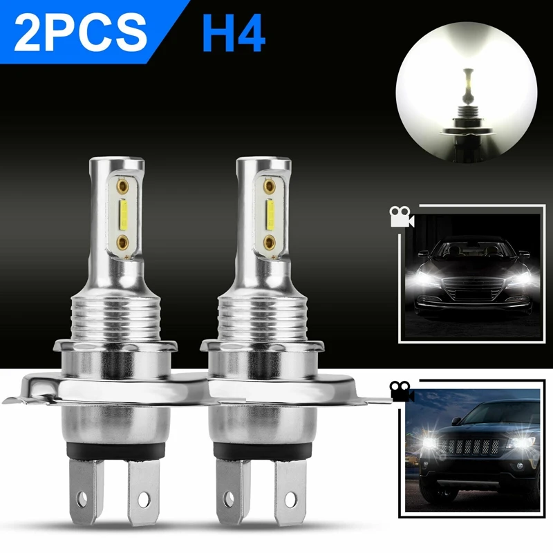 

2X H4 9003 HB2 CreeLED LED Headlight 2600W High Low Beam Bulb Kit 6000K Xenon White