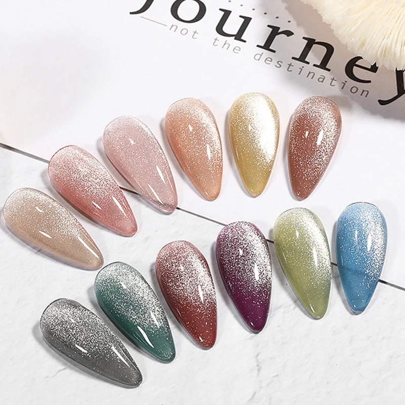 3D УФ-гель &quotкошачий глаз&quot отмачиваемый Магнитный лазерный Сияющий Красочный