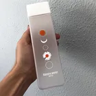 500 мл квадратная пластиковая матовая чашка для воды, кружка для кофе, посуда для напитков, портативная бутылка для сока, холодной воды, для путешествий, Спортивная бутылка для воды для кухни, чашка