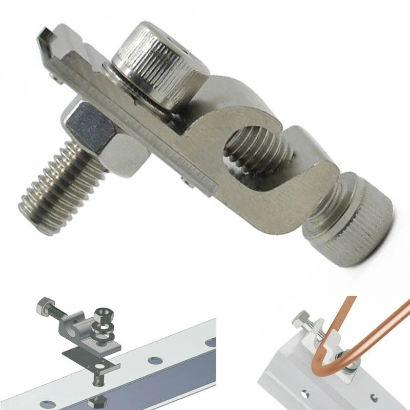 10 шт. солнечные заземления Зажим заземление Луг 304 нержавеющая сталь