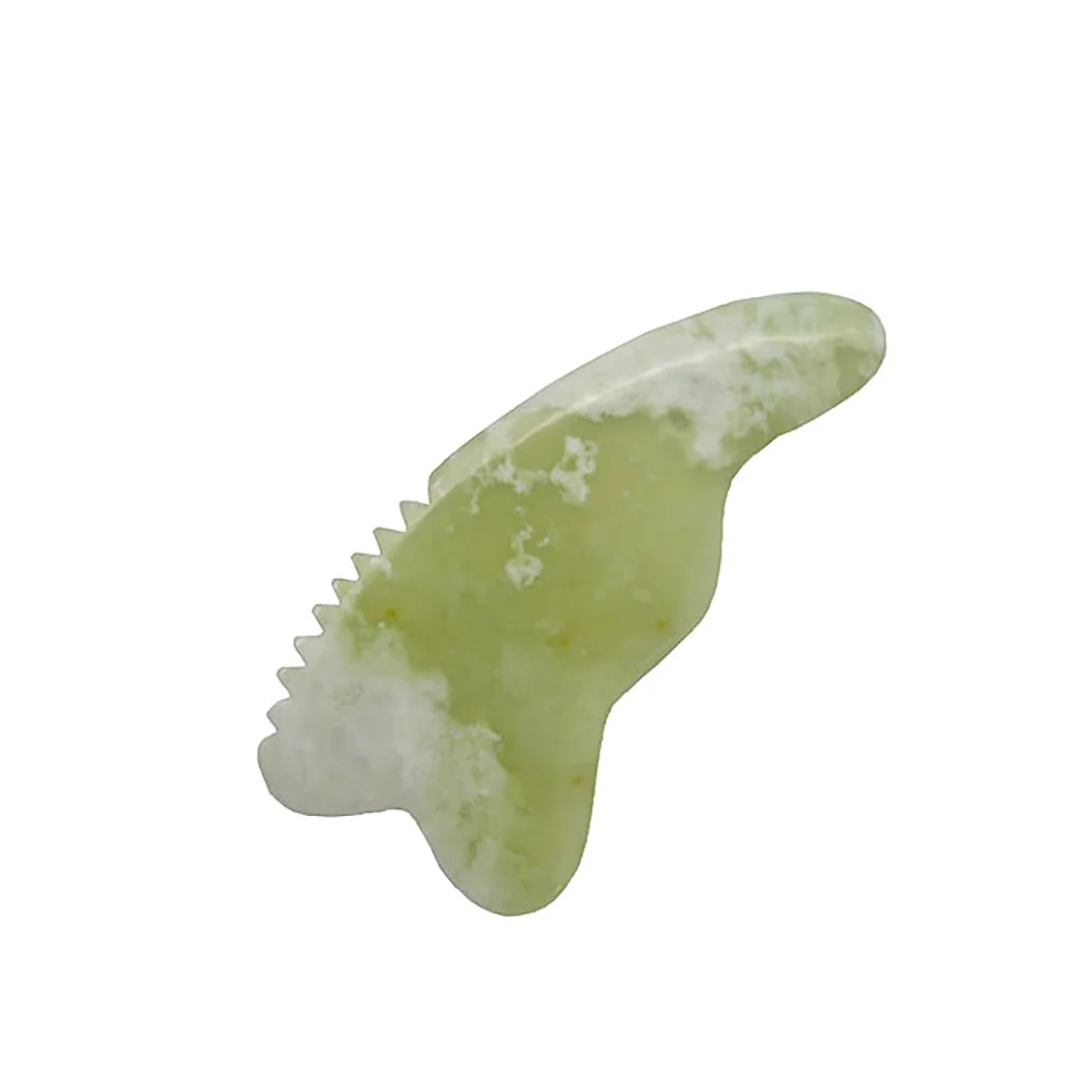 100% Nartural зеленый Xiuyan нефрита тела гуа-Ша массаж инструмент для лечения боли в спине