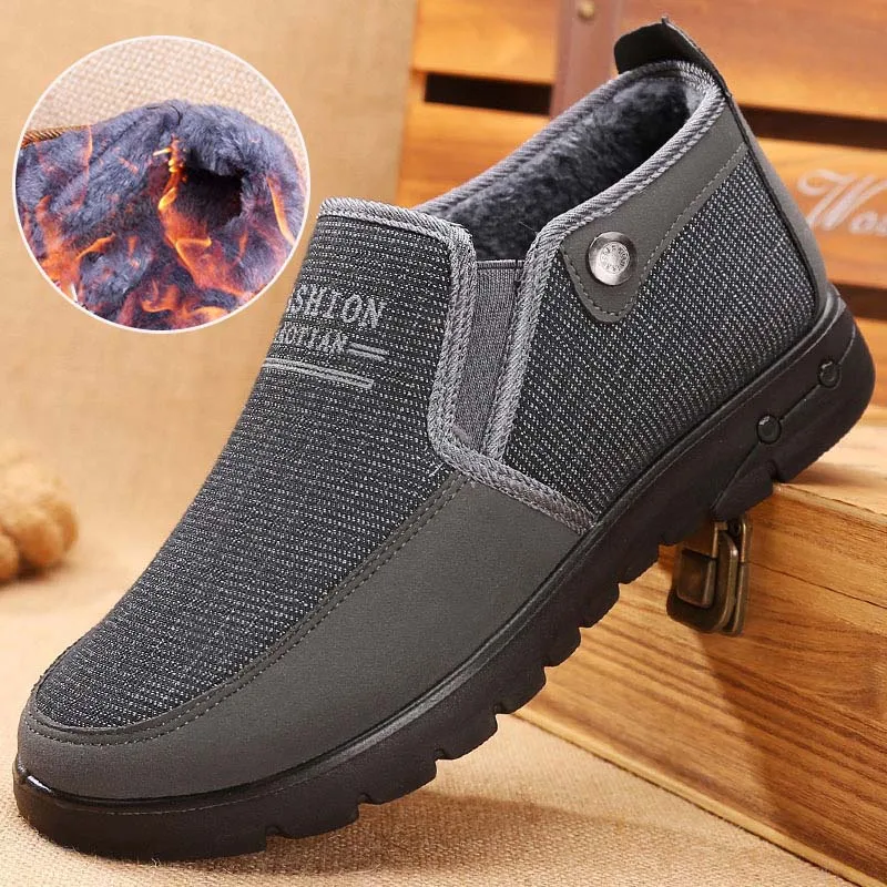 

2020 Men's Winter Shoes Fashion Chunky Shoes For Man New Plush Men's Boots Keep Warm Ankle Boots Zapatos De Mujer