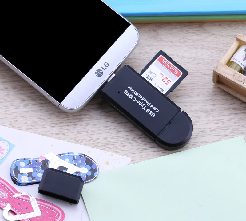 3 в 1 usb 20 type c micro usb otg micro sd tf sd кардридер для samsung дл