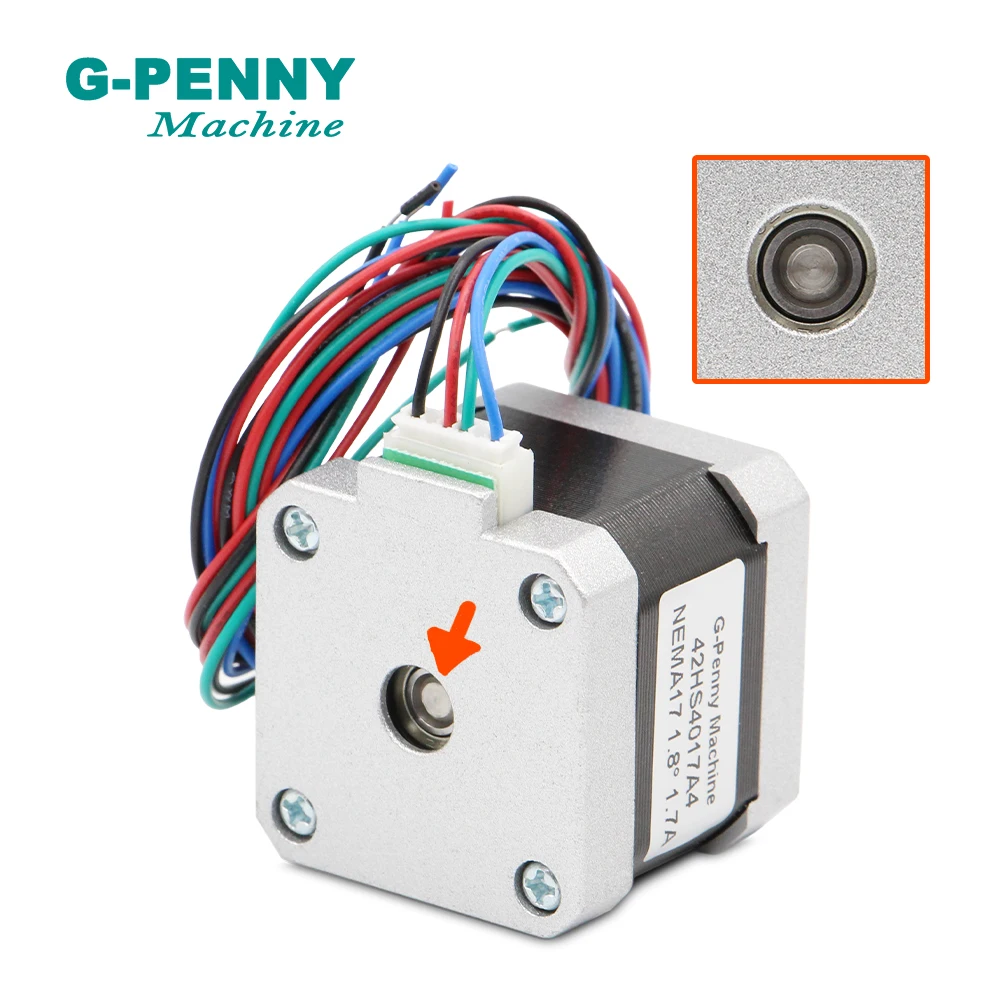 

NEMA 17 cnc stepper motor 42x40mm 1.7A 4-lead 0.42N.m Nema17 stepping motor 1.8deg 60Oz-in for 3D printer For CNC router machine
