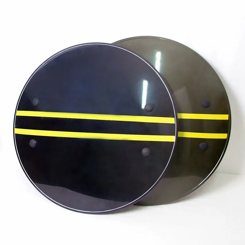 

Anti Riot Thickened Shield 53*53CM Security Staff Campus Self Defense PC Plastic Material High Quality Protection Round Shield