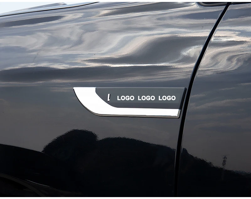 2шт 3D ABS хромированный боковой дверной брызговик крышка отделка для TOYOTA Land Cruiser 2008