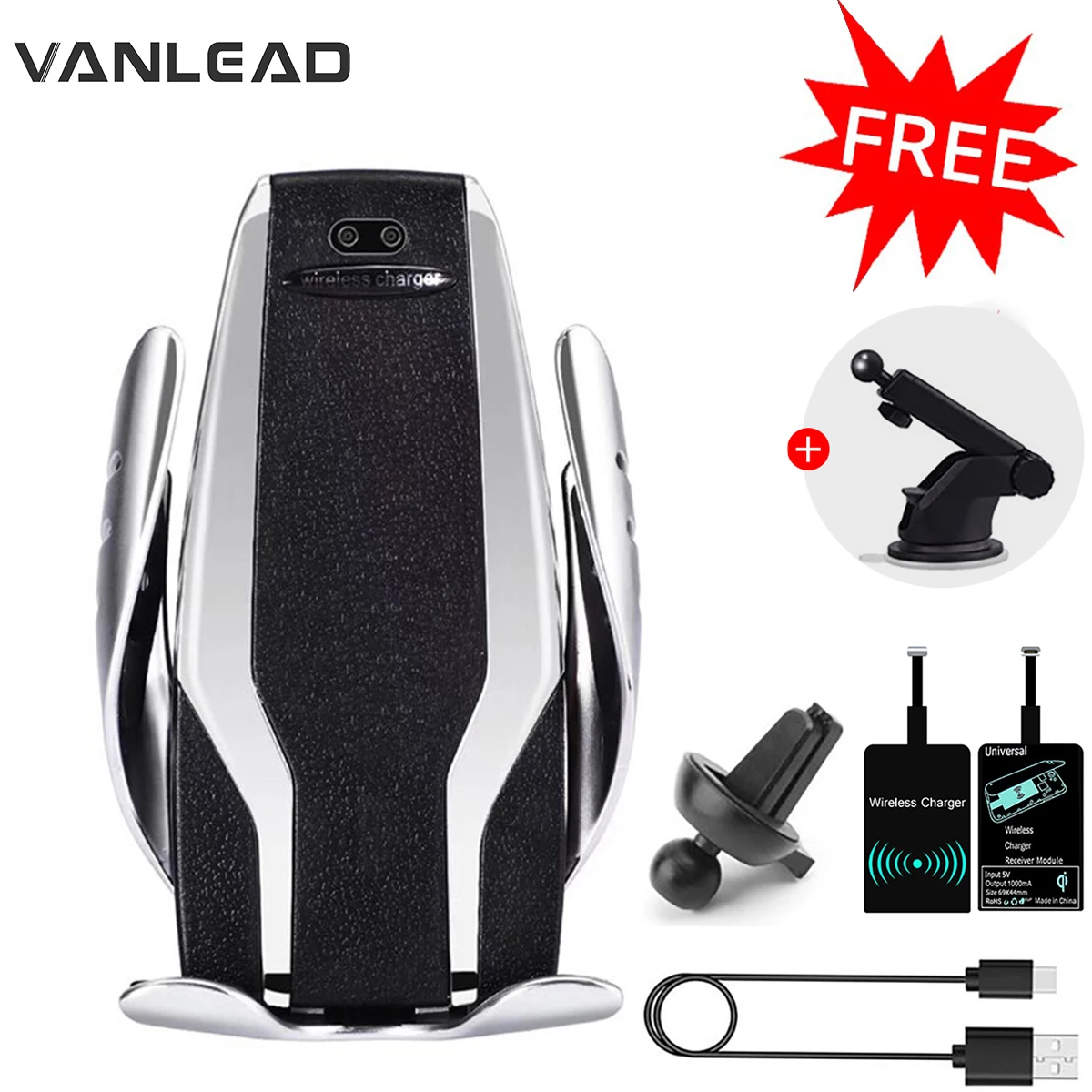 Автоматический зажим Автомобильный держатель для телефона Универсальный