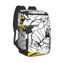 Refrigerator Bag Summer Jungle Leaf Soft Large Insulated Cooler Backpack Thermal Fridge Travel Beach Beer Bag