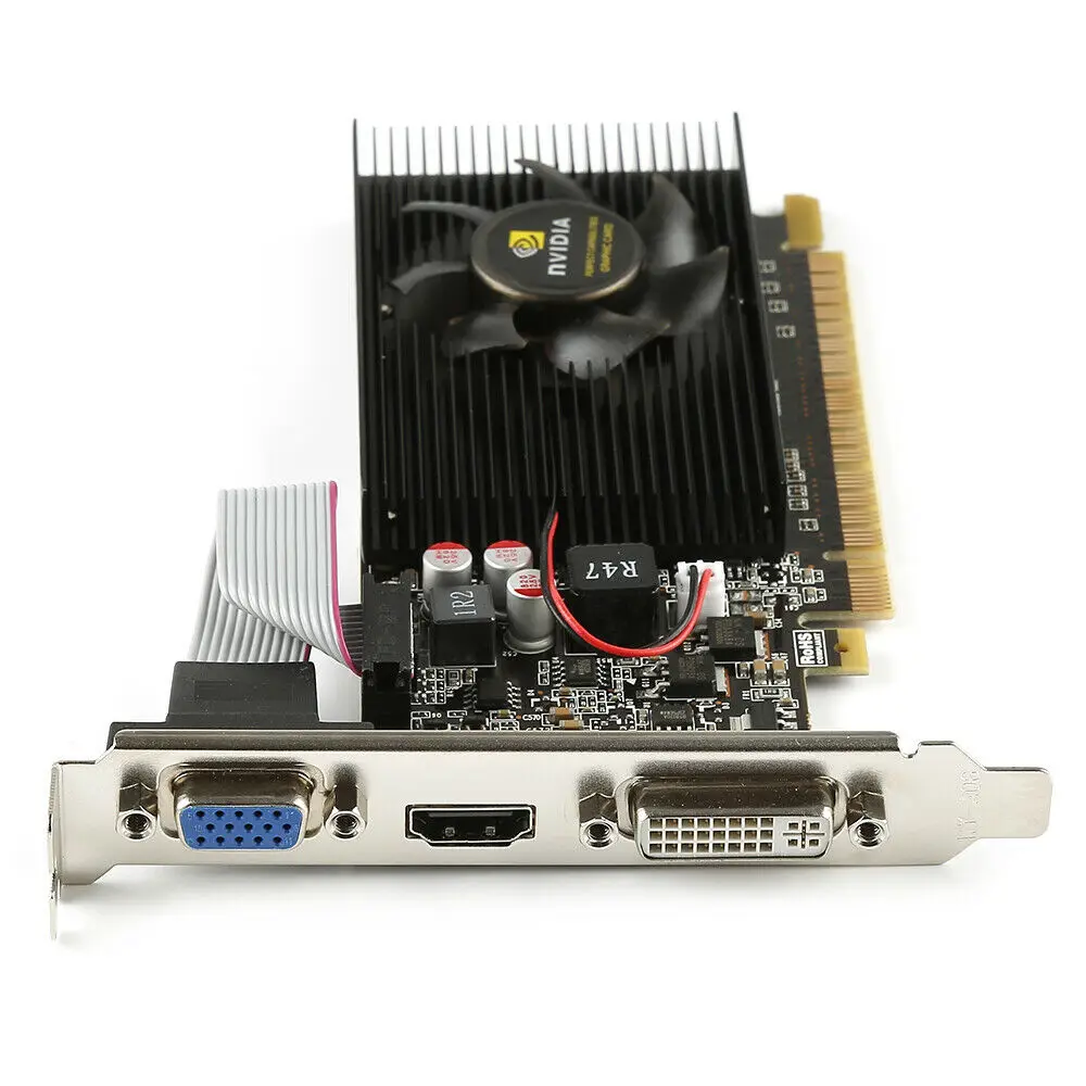 Видеокарта NVIDIA GeForce GT730 2GB DDR3 DVI VGA HDMI PCI-E низкопрофильная Видеокарта новая