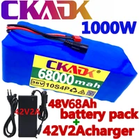 100 original 36v battery 10s4p 68ah battery pack 1000w high power battery 42v 68000mah ebike electric bike bms42v2a charger