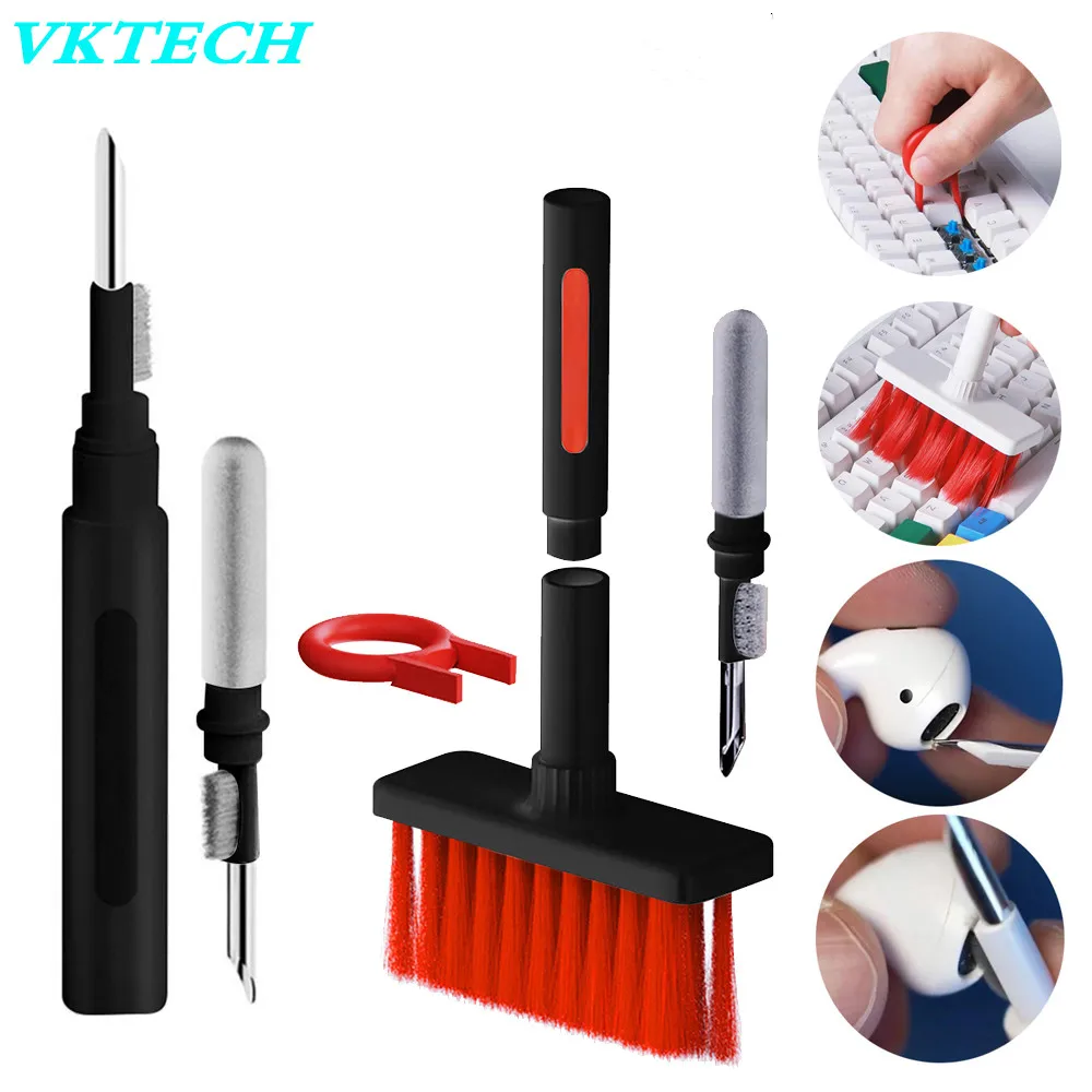 

3 In 1 Multi-fuction Keyboard Cleaning Brush Computer Cleaning Tools Corner Gap Dust Removal Cleaning Brush Tools for Gamers