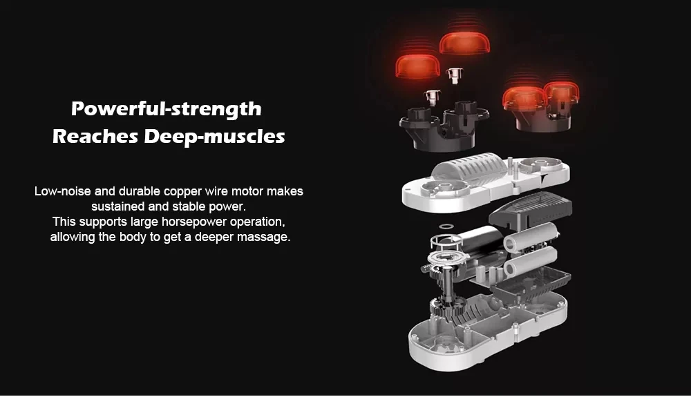 Xiaomi Lefan Беспроводная температура 3D массажная подушка PTC горячий компресс Релаксация тела Автозапуск одна клавиша