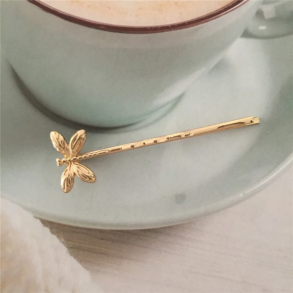 Милые девушки аксессуары для волос золотой Цвет покрытие маленькая бабочка мед украшение в виде пчелы Шарм
