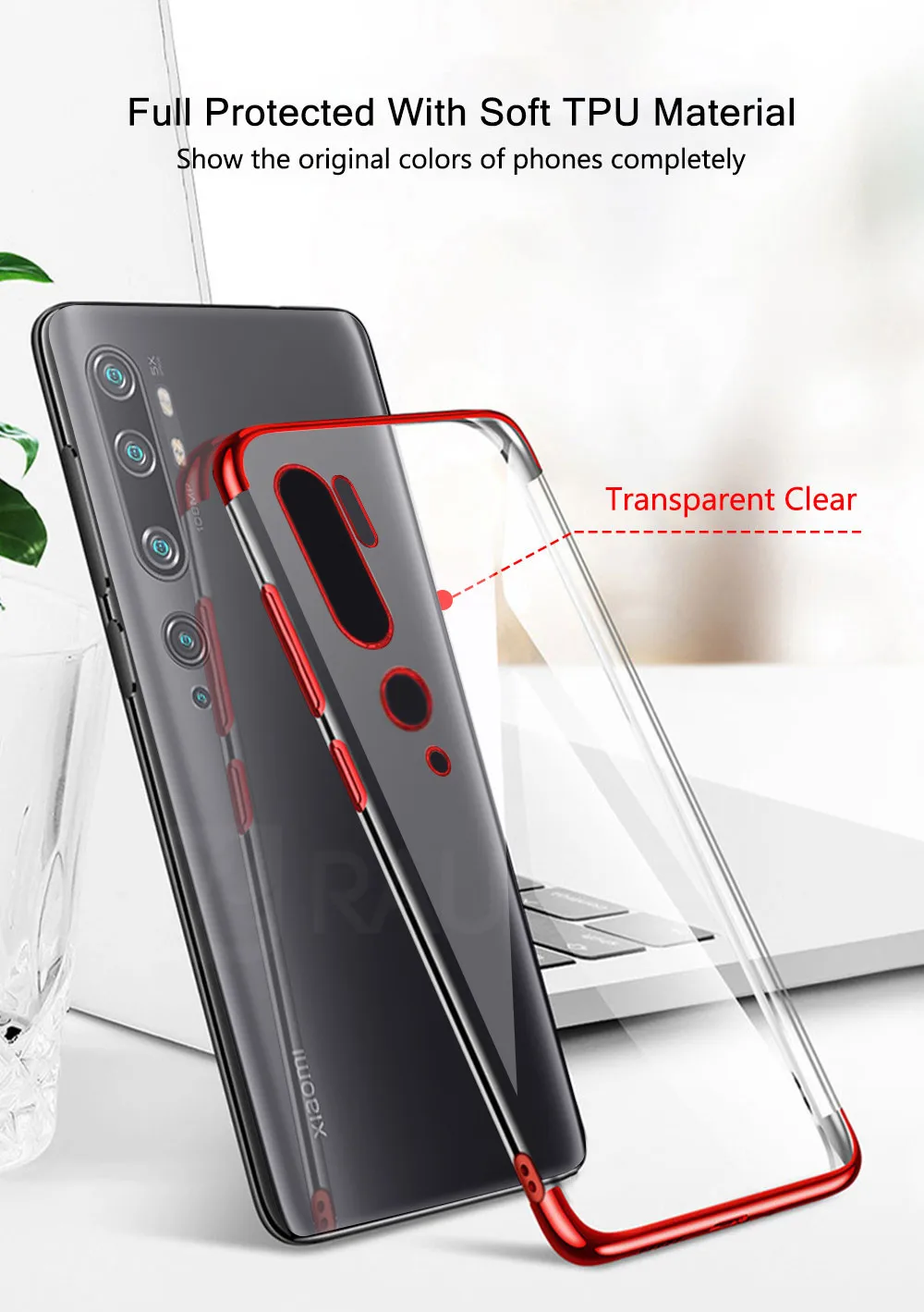 Чехол для телефона для Xiaomi Mi Note 10 чехол бампер силиконовый задний Прозрачный чехол для Xiaomi Mi CC9 Pro Note 10 Pro Чехол для глобальной версии