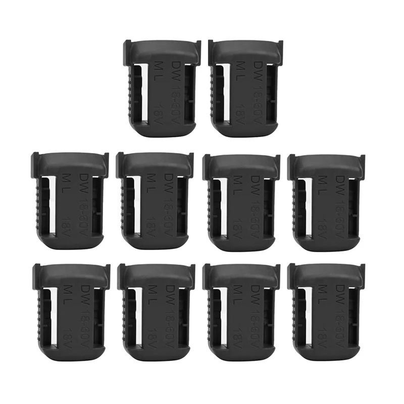 

10Pcs Battery Rack Lithium Battery Storage Shelf Bracket Belt Slot Fixing Device Battery Holder Wall Mount for Dewalt