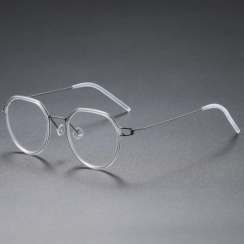 Дания индивидуальный дизайн оправа для очков из титанового сплава Безвинтовые
