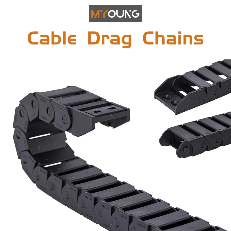 

Cable Chains 15x30 18x25 18x37 mm Bridge Type Non-Opening Plastic Towline Transmission Drag Chain for Machine