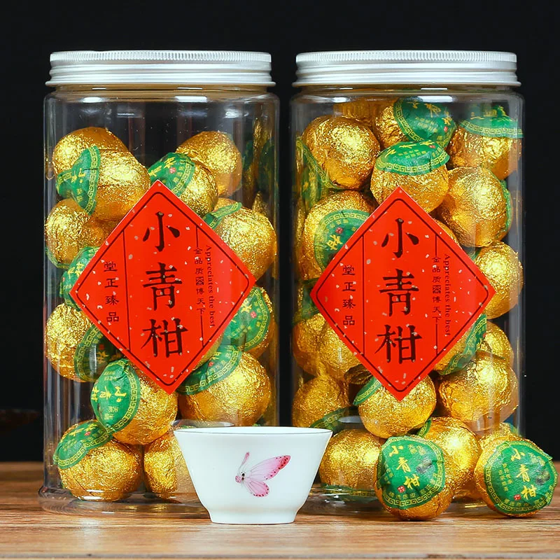 Super small green orange Puɾr tea Yunnan palace Pu super oolong ceremony canned food | Дом и сад