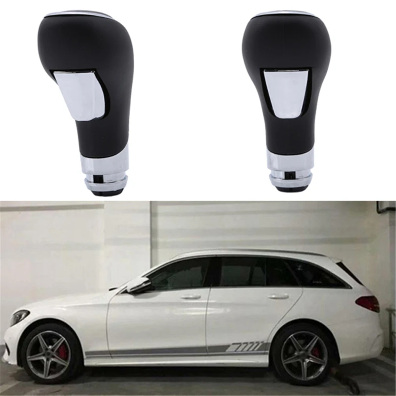 

Автоматический рычаг переключения передач автомобиля, автоматический кожаный рычаг переключения передач, черная универсальная ручка пере...