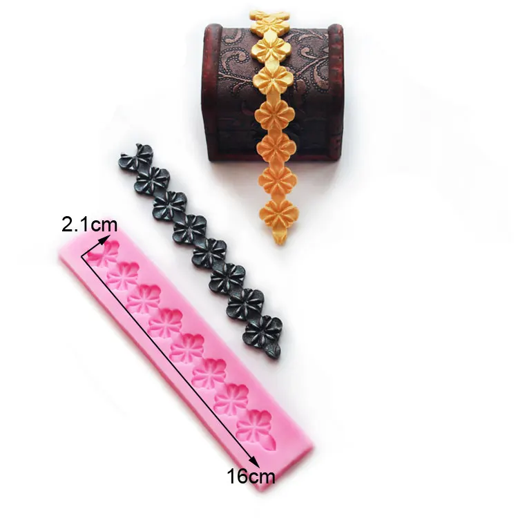 

1pc Flower vine silicone cake mold fondant mold cake decorating tools chocolate gmpaste mould cake mould FTM1089