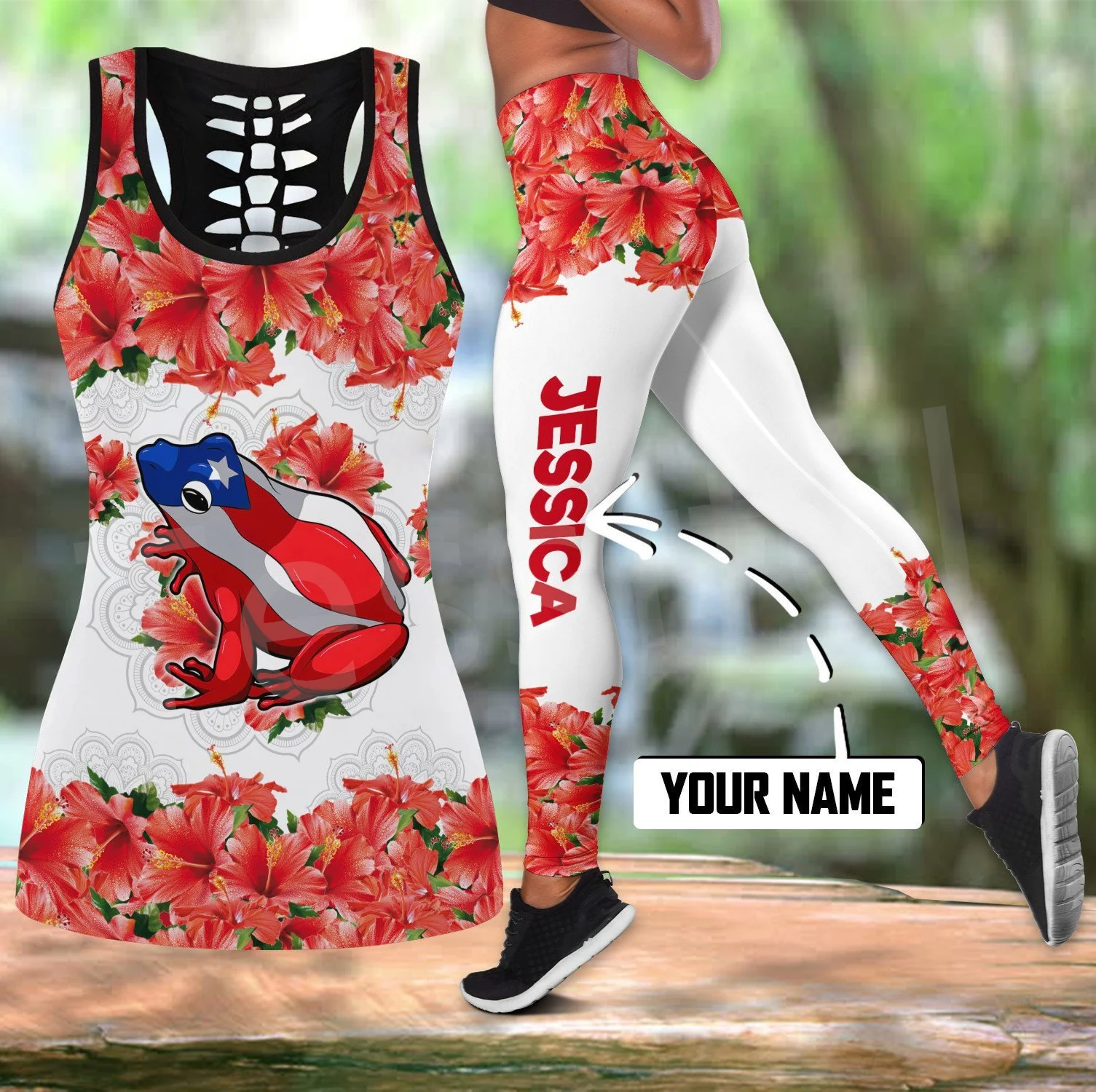 

Красивые женские леггинсы tessвам, Пуэрто-Рико, таньо, Карибское море, с татуировкой, Harajuku, 3DPrint, вырезанный жилет, комбинированный сексуальный...