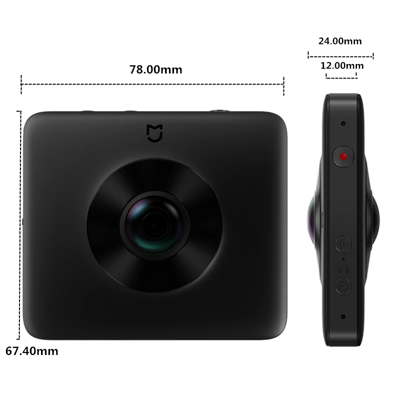 In Stock Xiaomi Mijia 360° Panoramic Recording Travel Camera IP67 rating WiFi Bluetooth Mini 3.5K Video Sport Camcorder | Электроника
