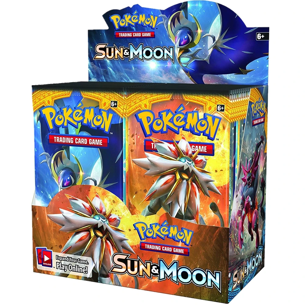324 шт./кор. Карты Покемон TCG: серия Sun &amp Moon Booster Box Коллекционная торговая карточная