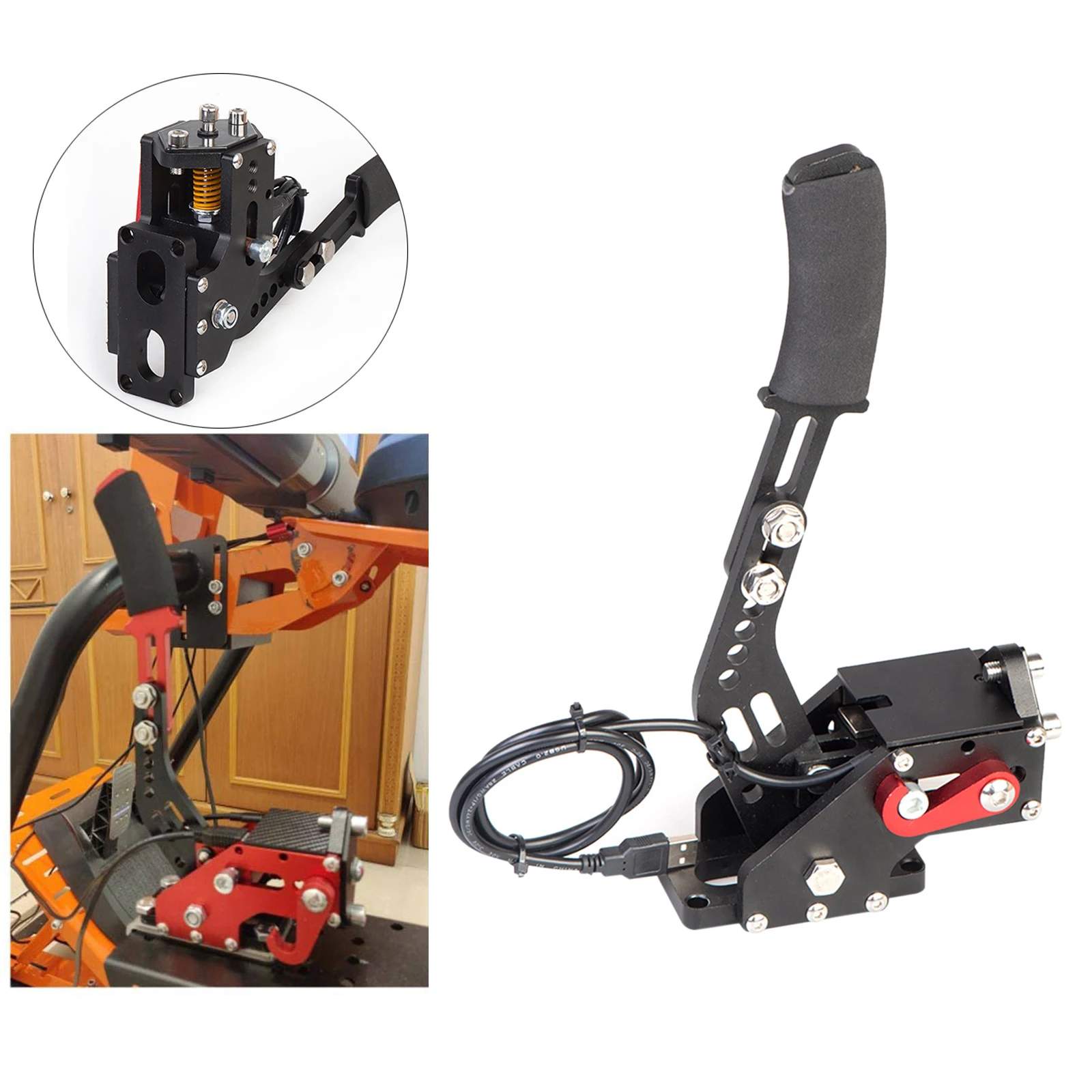 

14Bit PC USB Handbrake SIM for Racing Games G25/27/29 FANATECOSW 1piece