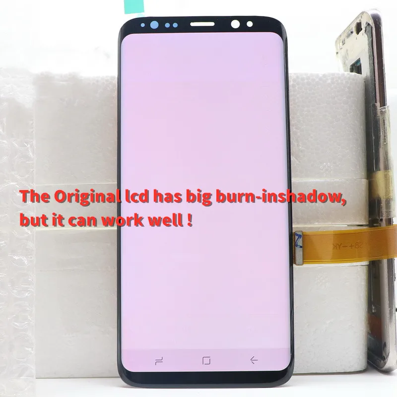 

ЖК-дисплей SUPER AMOLED S8 для Samsung Galaxy S8 G950 G950F, дисплей с сенсорным экраном и дигитайзером, сменный, с большой затемненной тенью