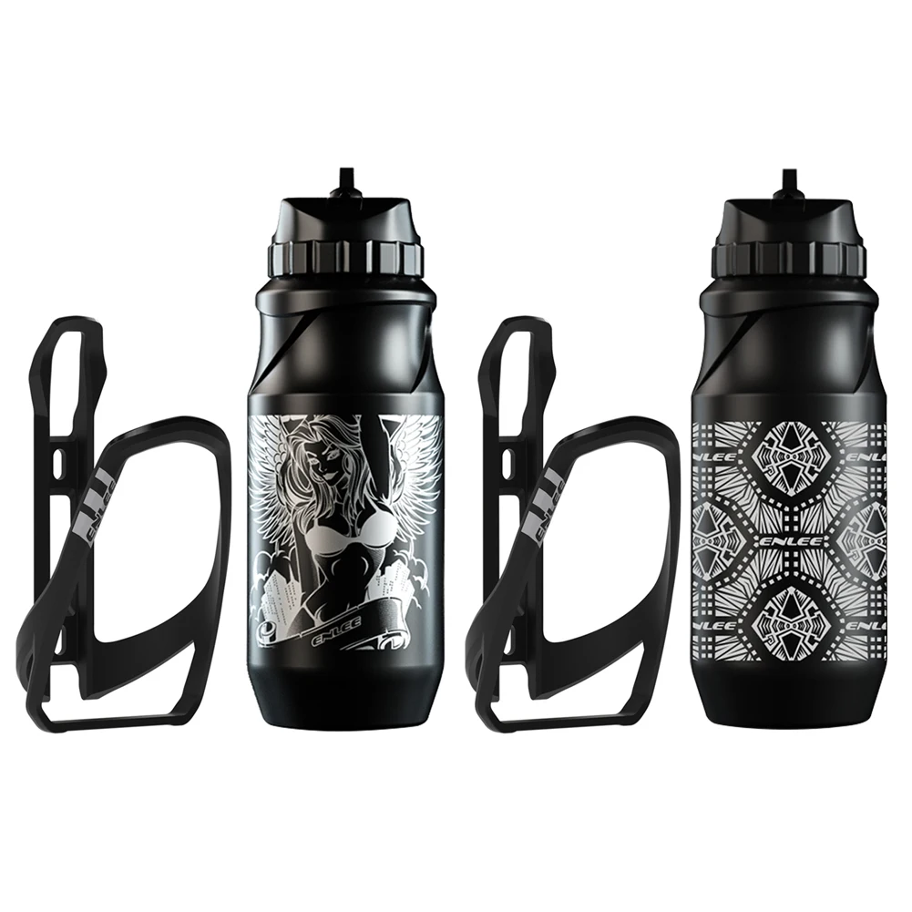 

500ML Mountain Bike PP Kettle +Bottle Holder Cage Set Portable Outdoor Sports Cycling Water Drink Cup Cycling Accessories