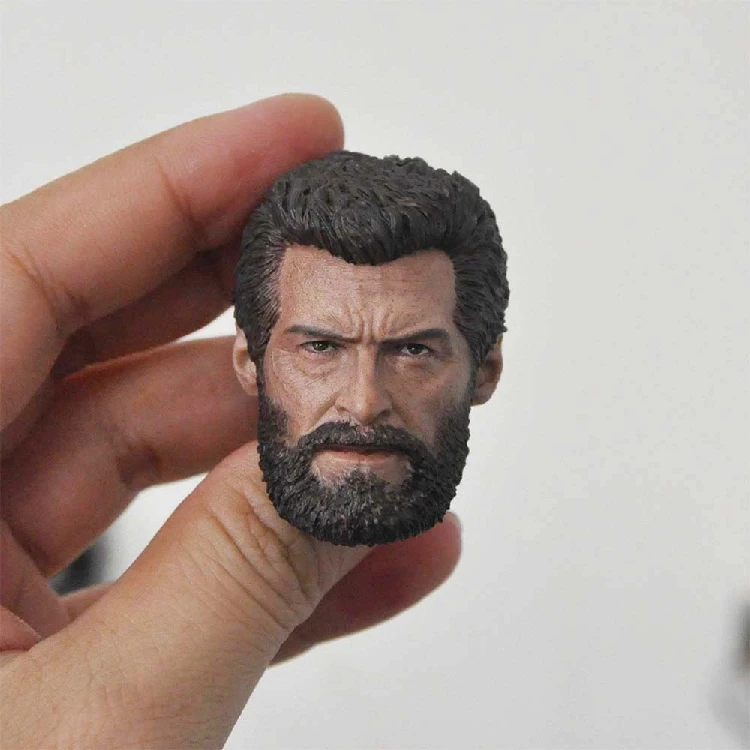 Модель головы Джекмана в масштабе 1/6 нормальная и боевая модель поврежденная