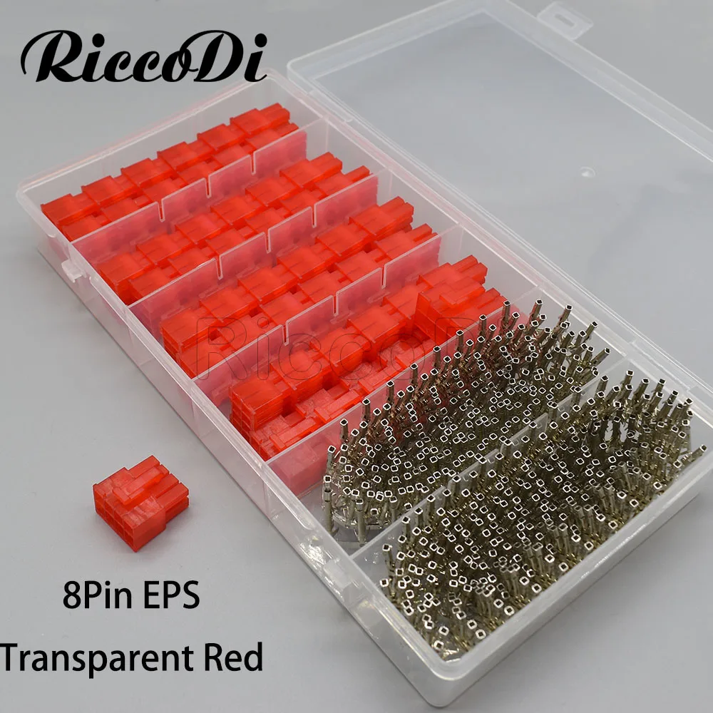 400 шт. 5557 черные красные прозрачные обжимные гнездовые разъемы 8 контактов 6 PCIE EPS